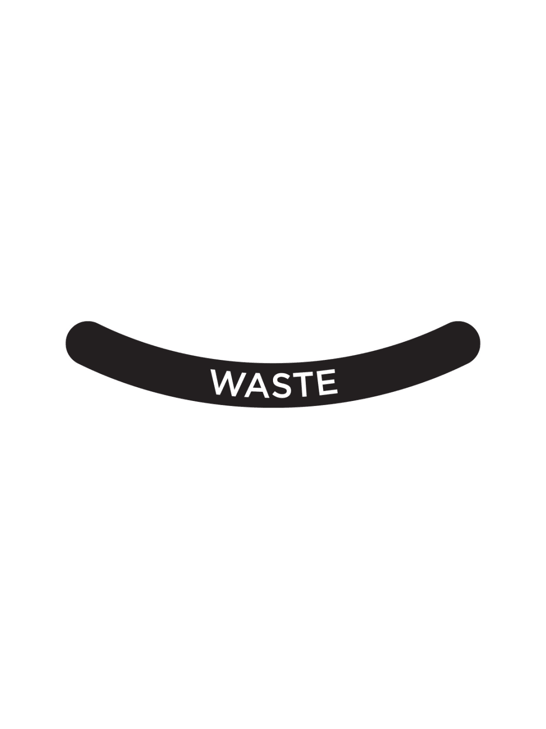  ASCEND - Label - Waste - Black-White