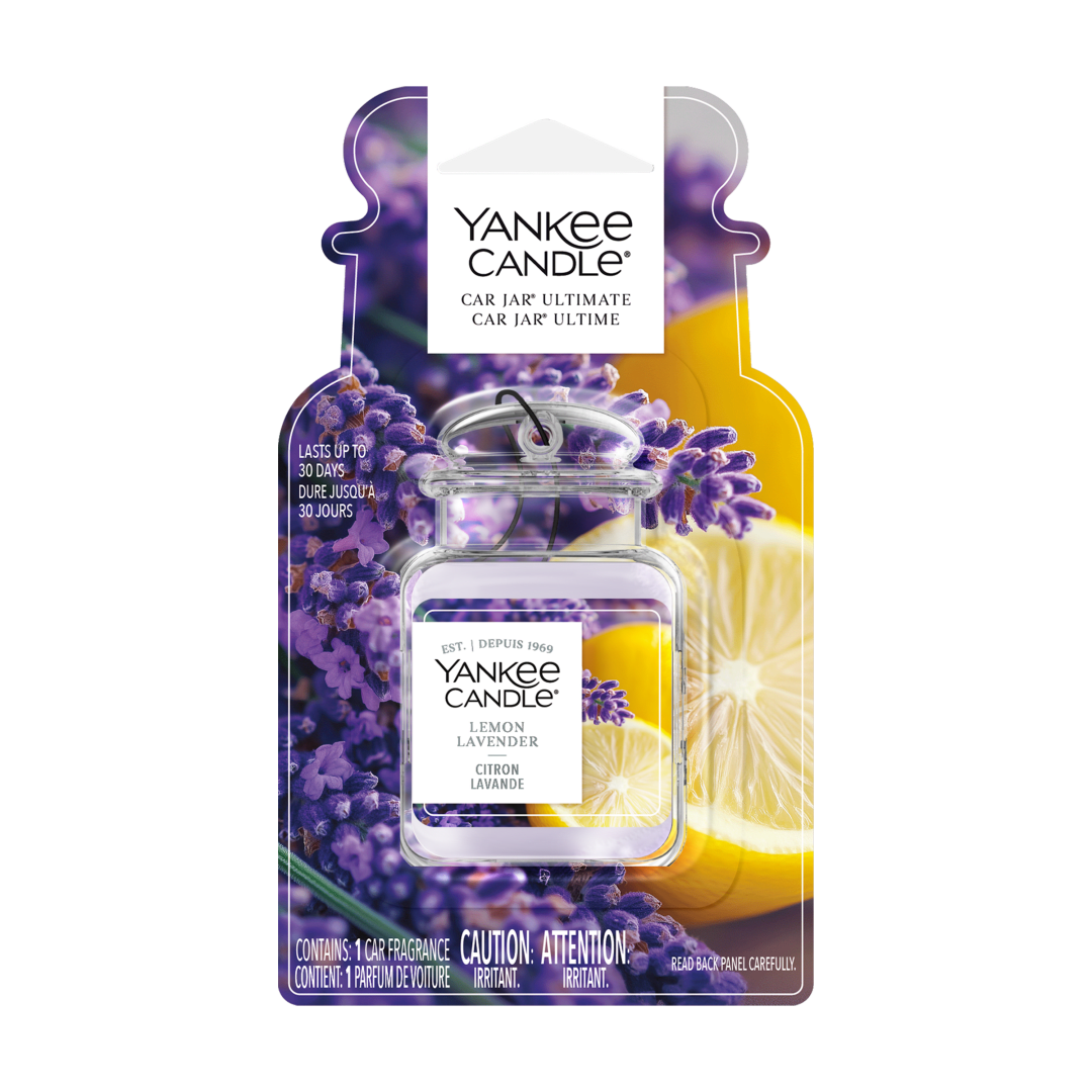 Désodorisant de voiture Yankee Candle Car Jar Ultime, parfum Citron lavande