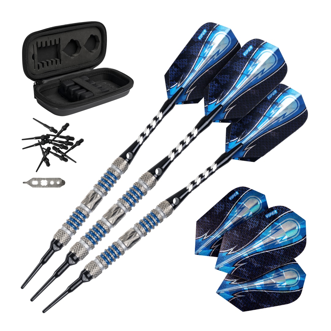 Viper Astro 80% Tungsten Soft Tip Darts Blue Rings 20 Grams
