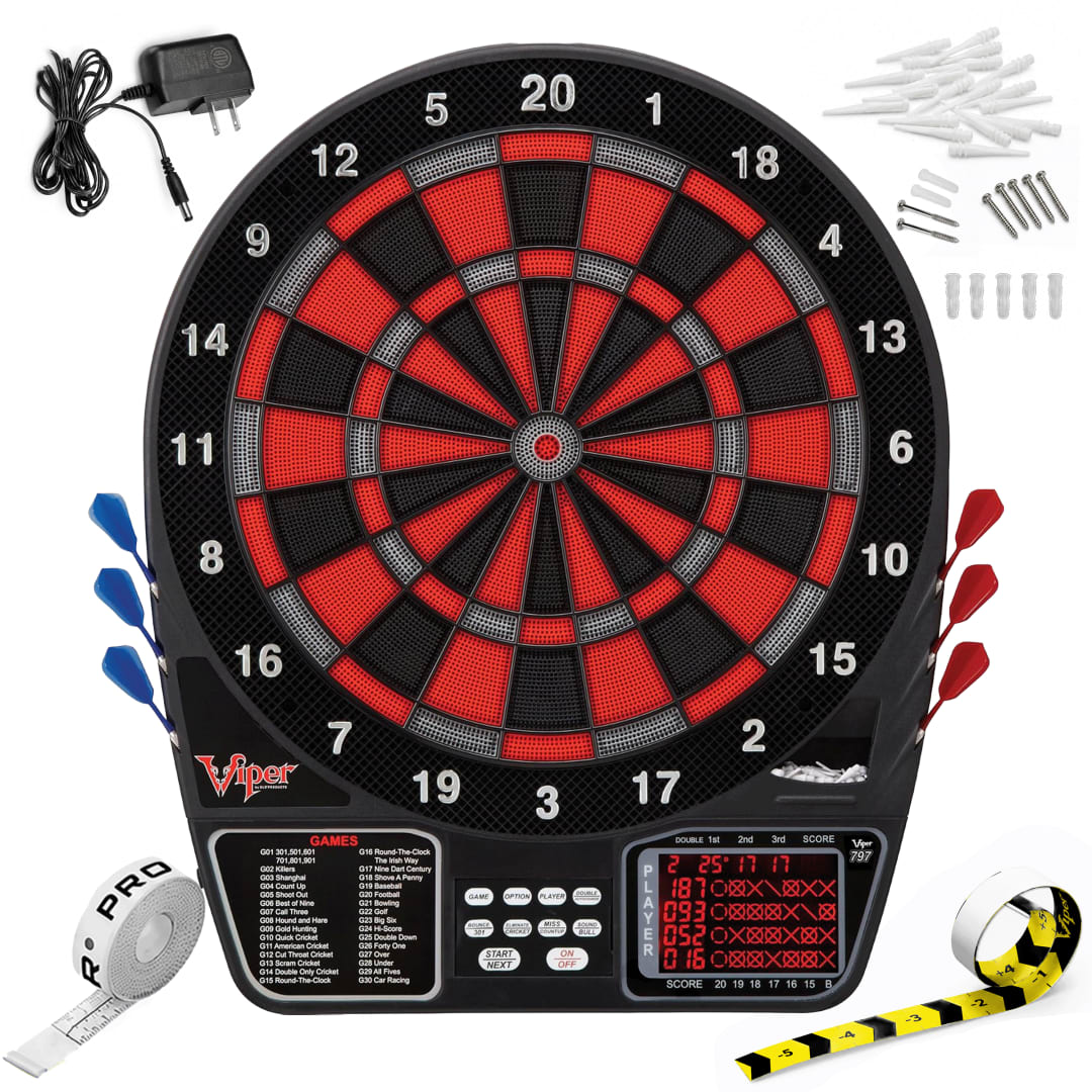 Viper 797 Electronic Dartboard, 15.5" Regulation Target