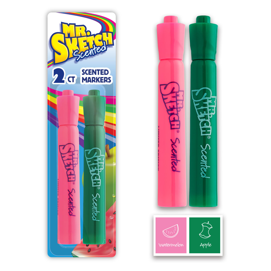 S10APO MR. SKETCH CHISEL PNK/GRN 2CT