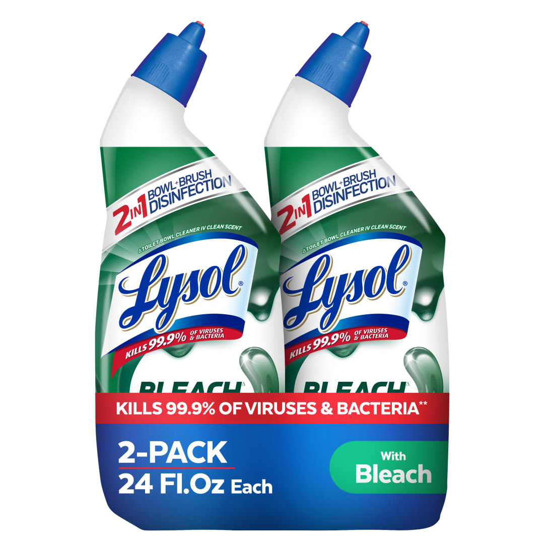 LYSOL® Power Toilet Bowl Cleaner with Bleach - Banded Pack 6/(2x24) oz.