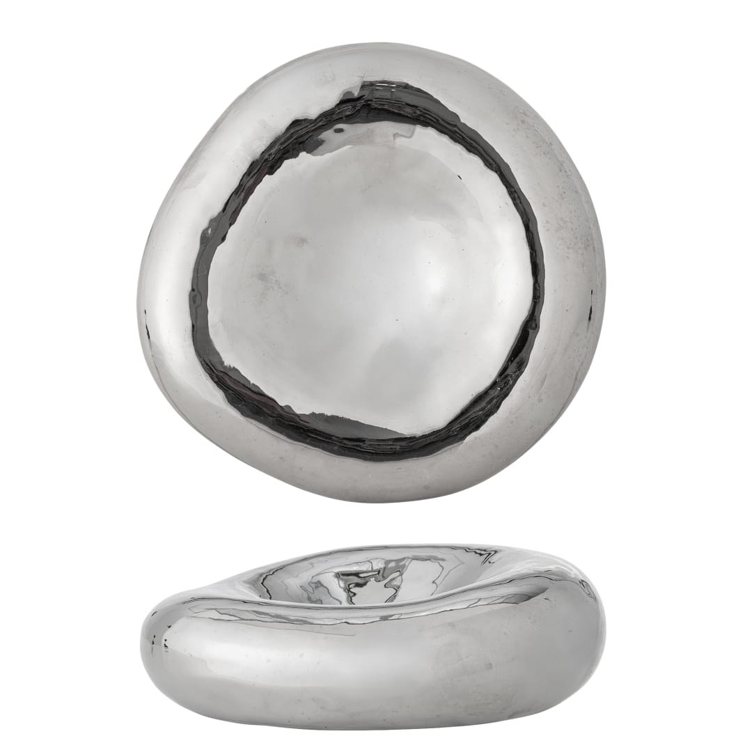 82072002 - Shine Bowl, Silver, Stoneware STOCK: 300