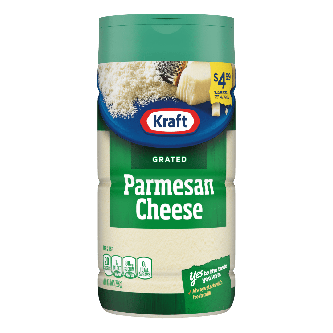 Kraft Parmesan Grated Cheese, 8 oz Shaker