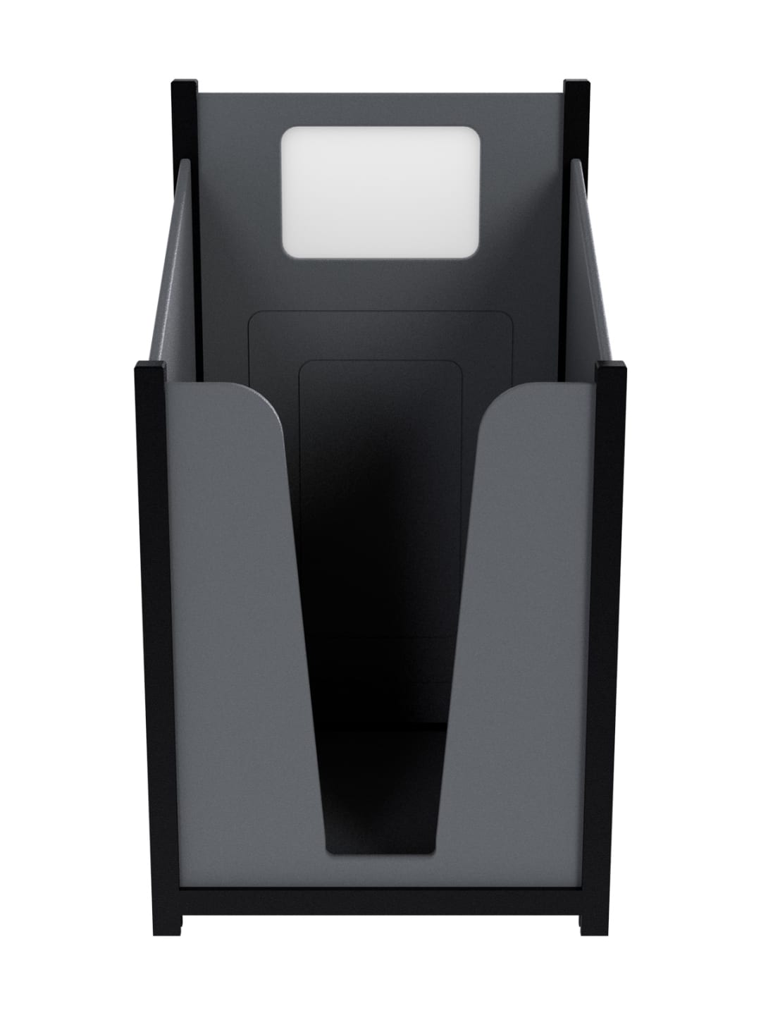  VISION - Single - Unit - Pizza Box Collector - Full - Black-Grey