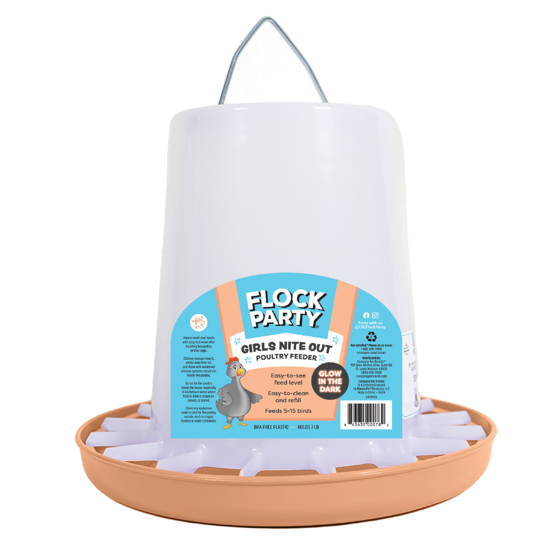 FP 7LB GLOW PEACH FEEDER 12/CS