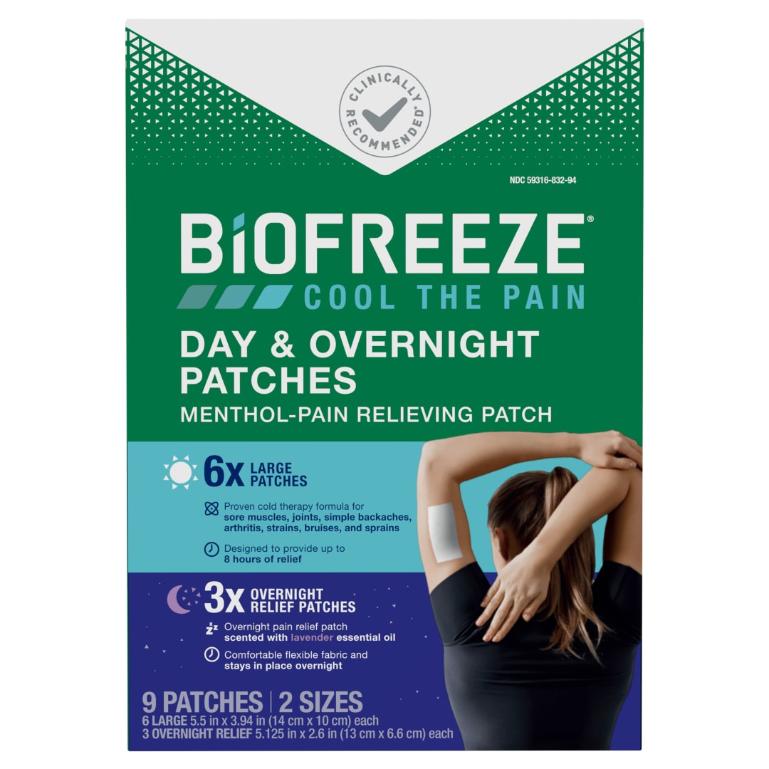 BIOFREEZE® Day & Overnight Patch 24 (8x3)/9 ct.
