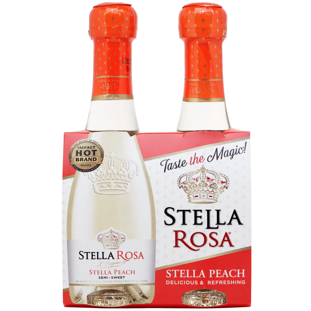 Stella Rosa Peach Semi-Sparkling White Wine 2Pk/187 ml