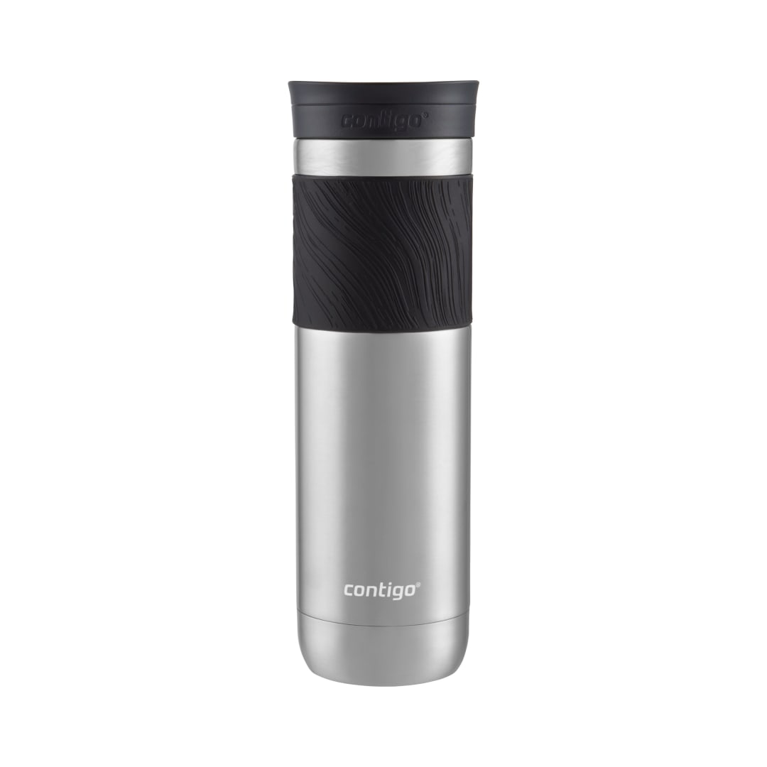 Contigo® Vaso Térmico Byron 2.0, de Acero Inoxidable, con Tapa SNAPSEAL™, y Agarre Texturizado, 710 ml, Gris