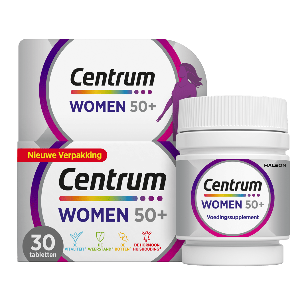 Centrum Women 50+ Multivitaminen Tabletten, 30 stuks