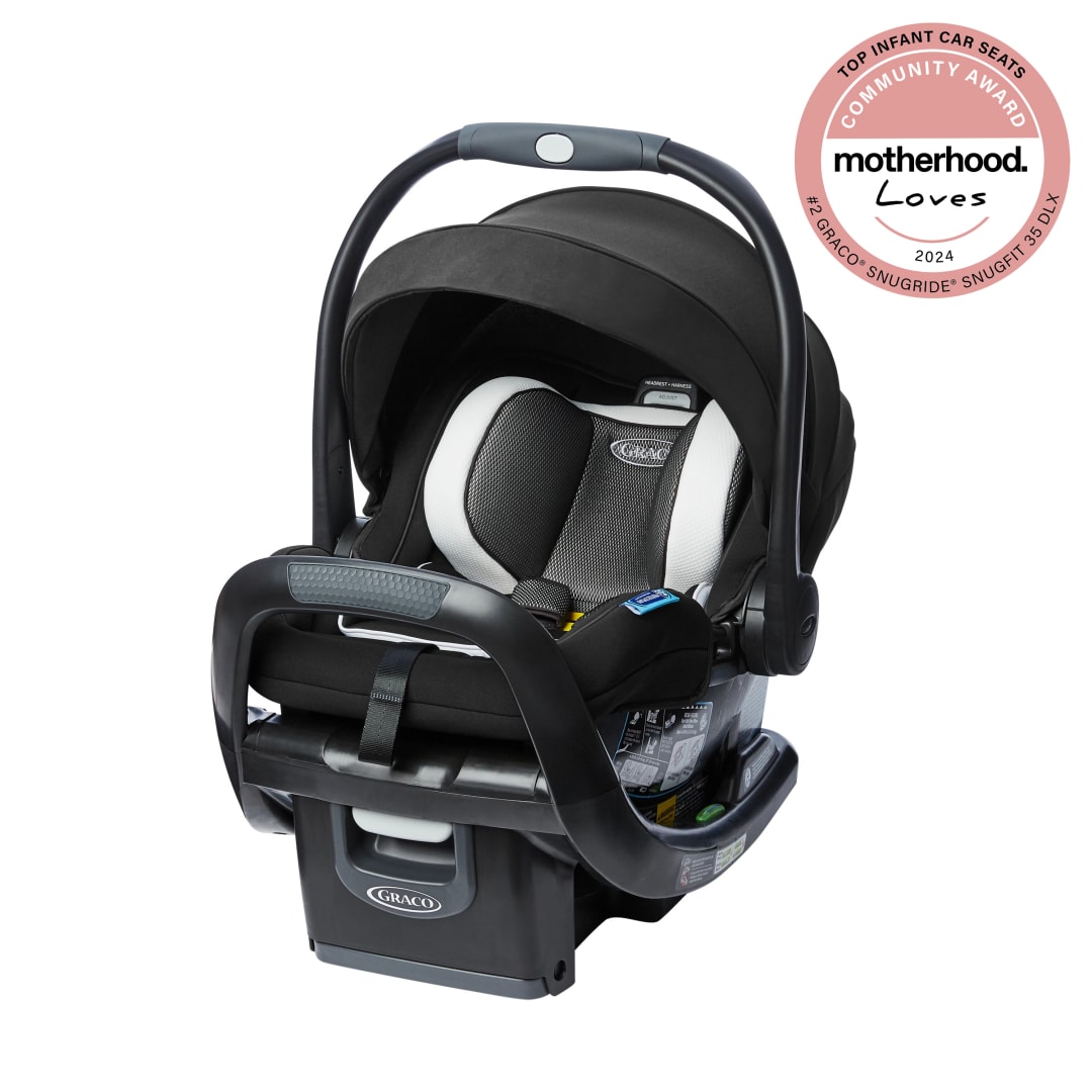 Graco® SnugRide® SnugFit® DLX Infant Car Seat ft. Safety Surround Side-Impact Technology, Jacks, Display