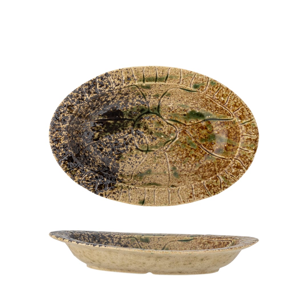 82061802 - Larken Serving Plate, Multi, Stoneware STOCK: 300