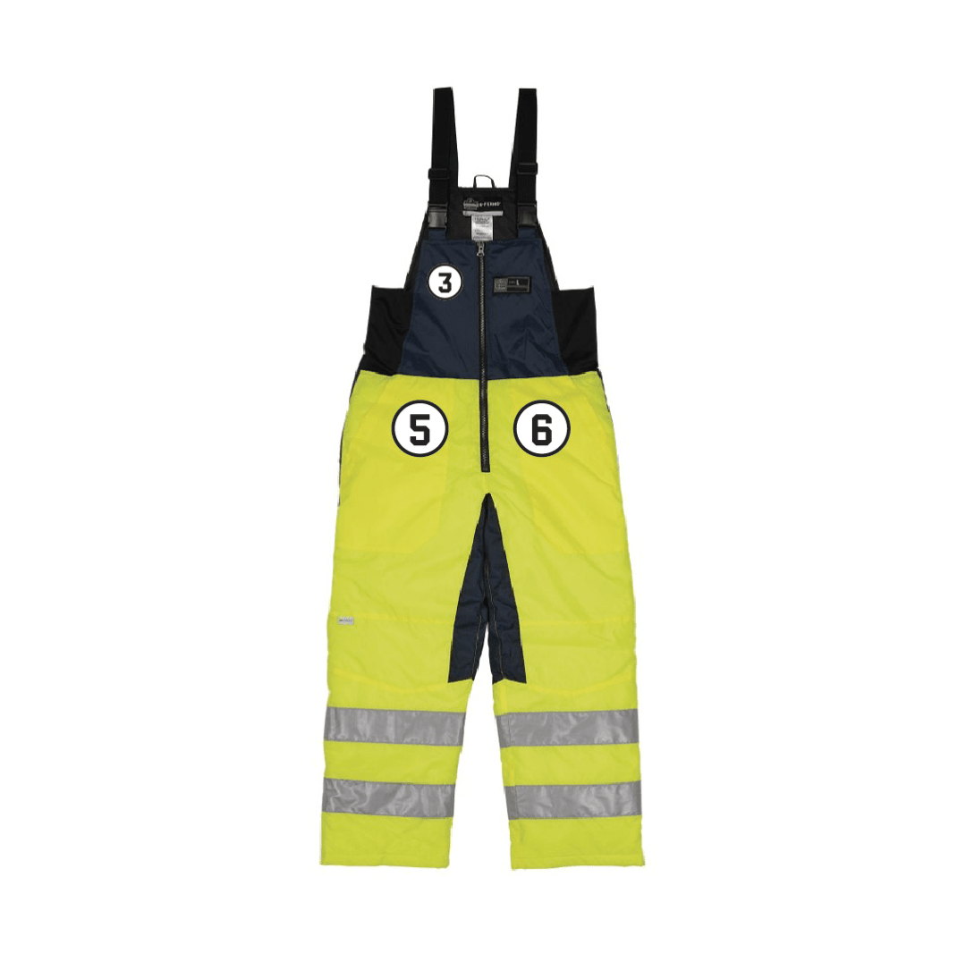 N-Ferno 6479 Hi-Vis Freezer Bib Overalls - Class E