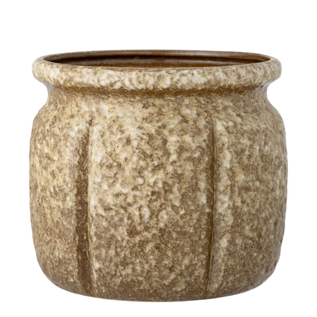 82060321 - Ritza Flowerpot, Brown, Stoneware STOCK: 87
