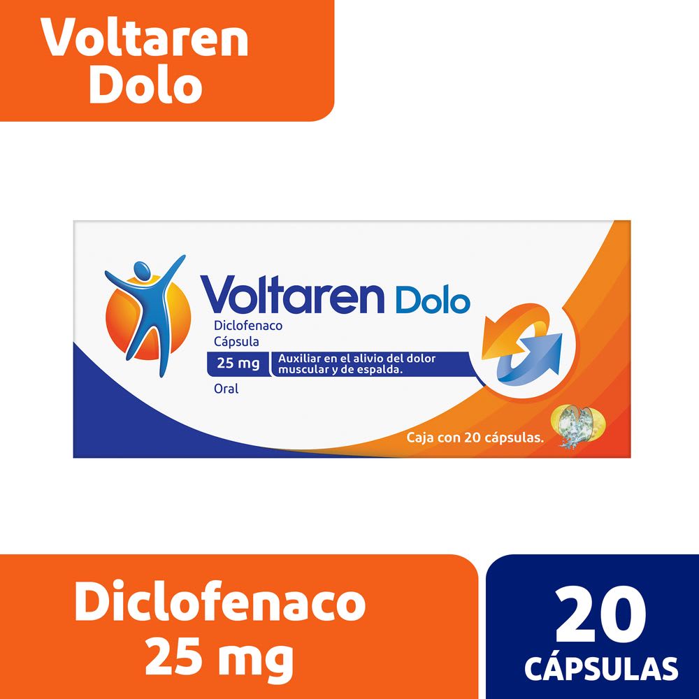 Voltaren Dolo 25mg 20 caps