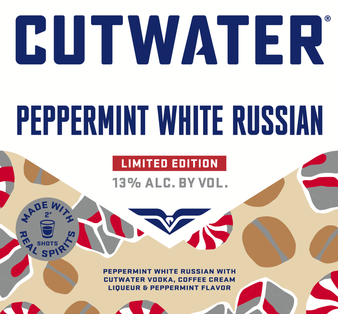 Cutwater Peppermint White Russian 4 Pack 12 fl oz Cans