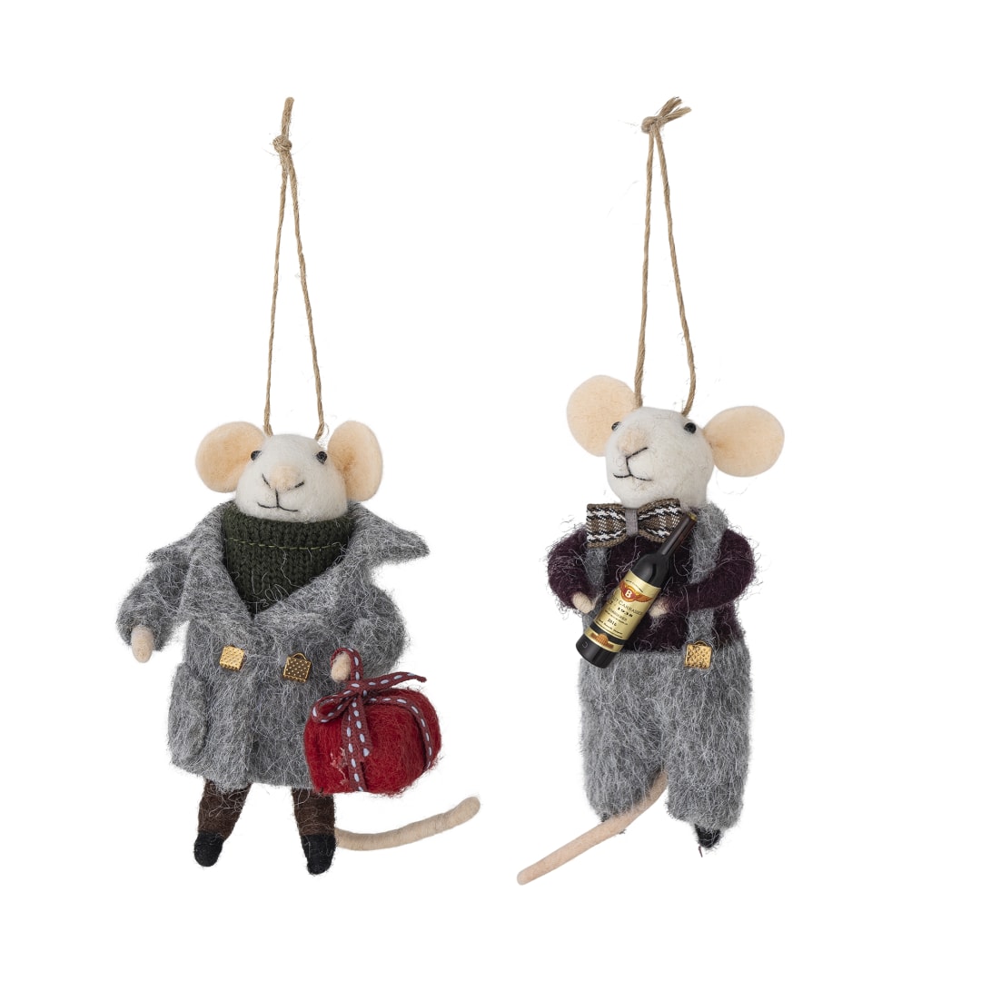 82072988 - Peo Ornament, Grey, Wool STOCK: 300