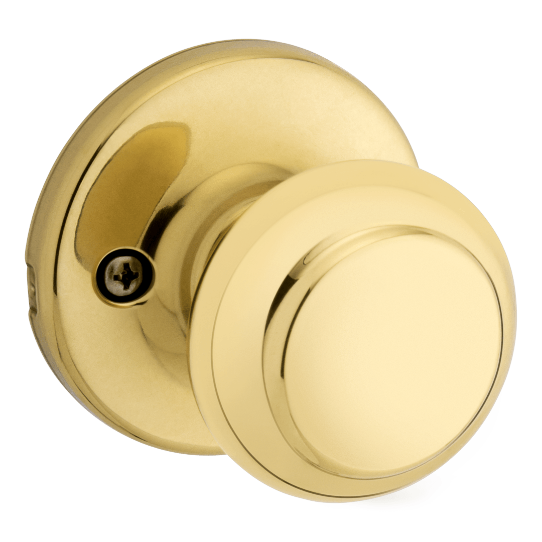 Cove Half Dummy Door Knob in Polished Brass