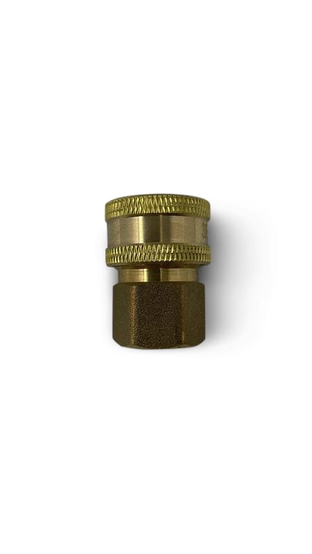 3/8 FPT Female Straight-Thru Coupler, Brass