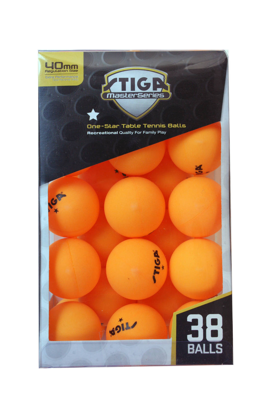 STIGA 38 Pack Balls - Orange