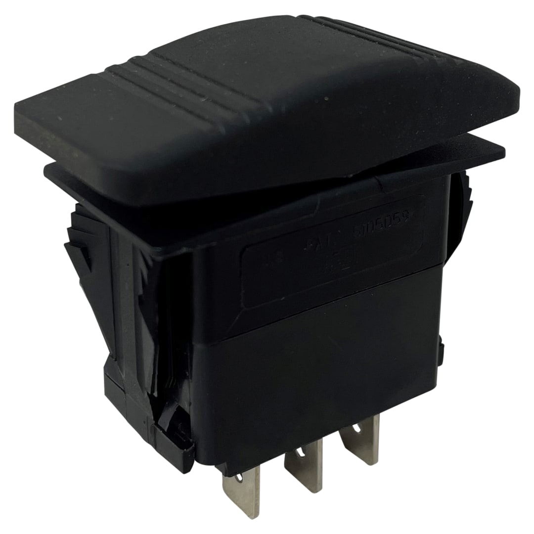 Wastebuilt® Replacement for Curbtender Rocker Switch SPDT 20 Amp (DC) Panel Mount, Snap-In