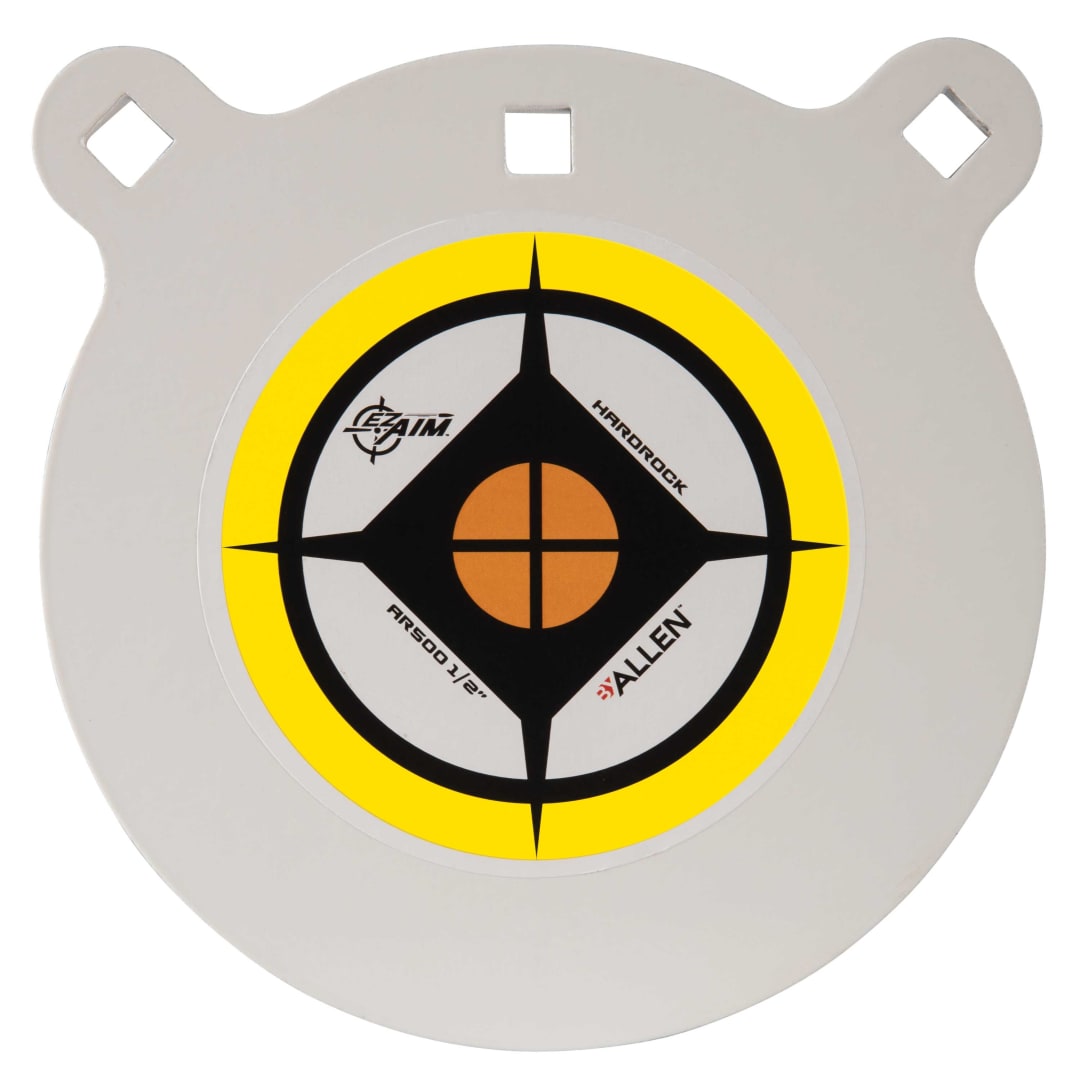 EZ Aim® Hardrock AR500 Steel Gong 8" Shooting Target, White