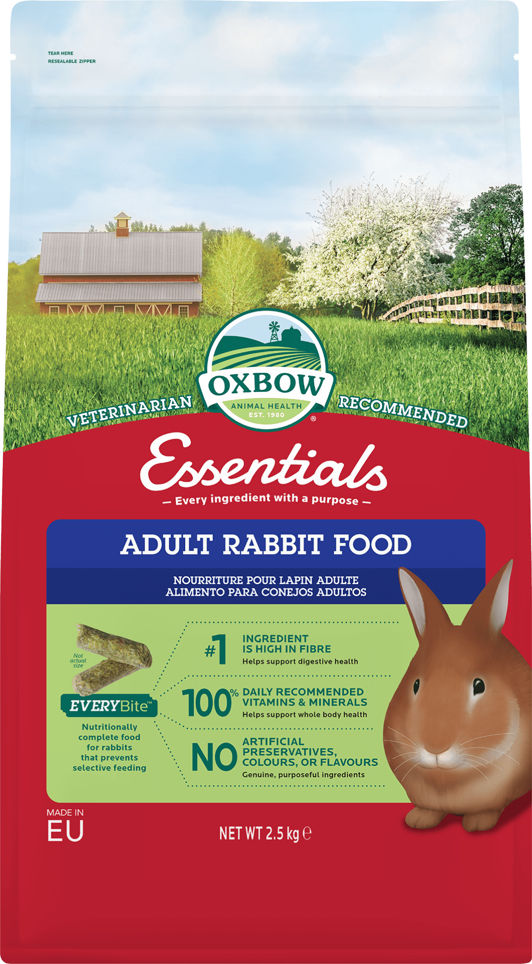 Oxbow Essentials Adult Rabbit - 2.5kg