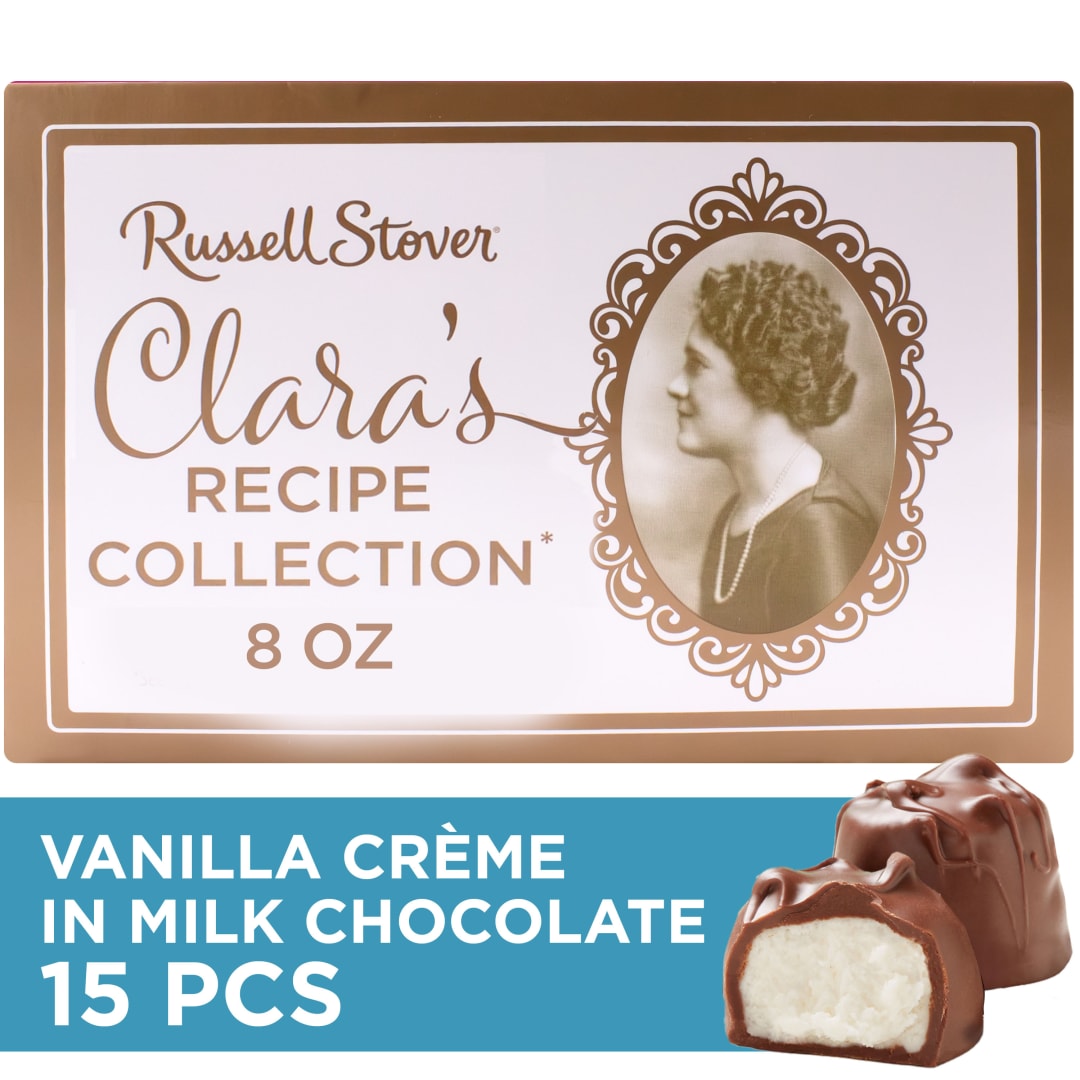 RUSSELL STOVER 'Clara's Recipe Collection' Vanilla Crème Candy Gift Box, 8 oz.