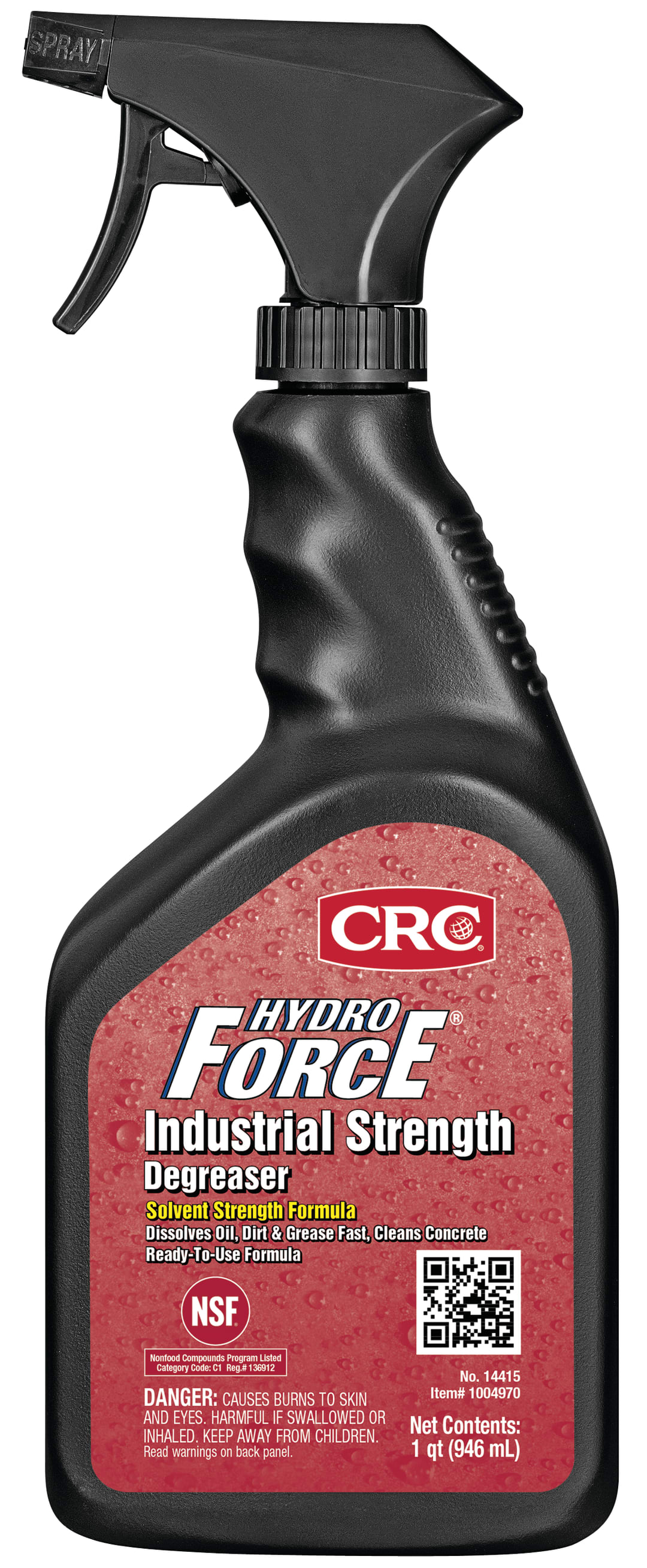 CRC HydroForce Industrial Strength Degreaser 1X32OZ