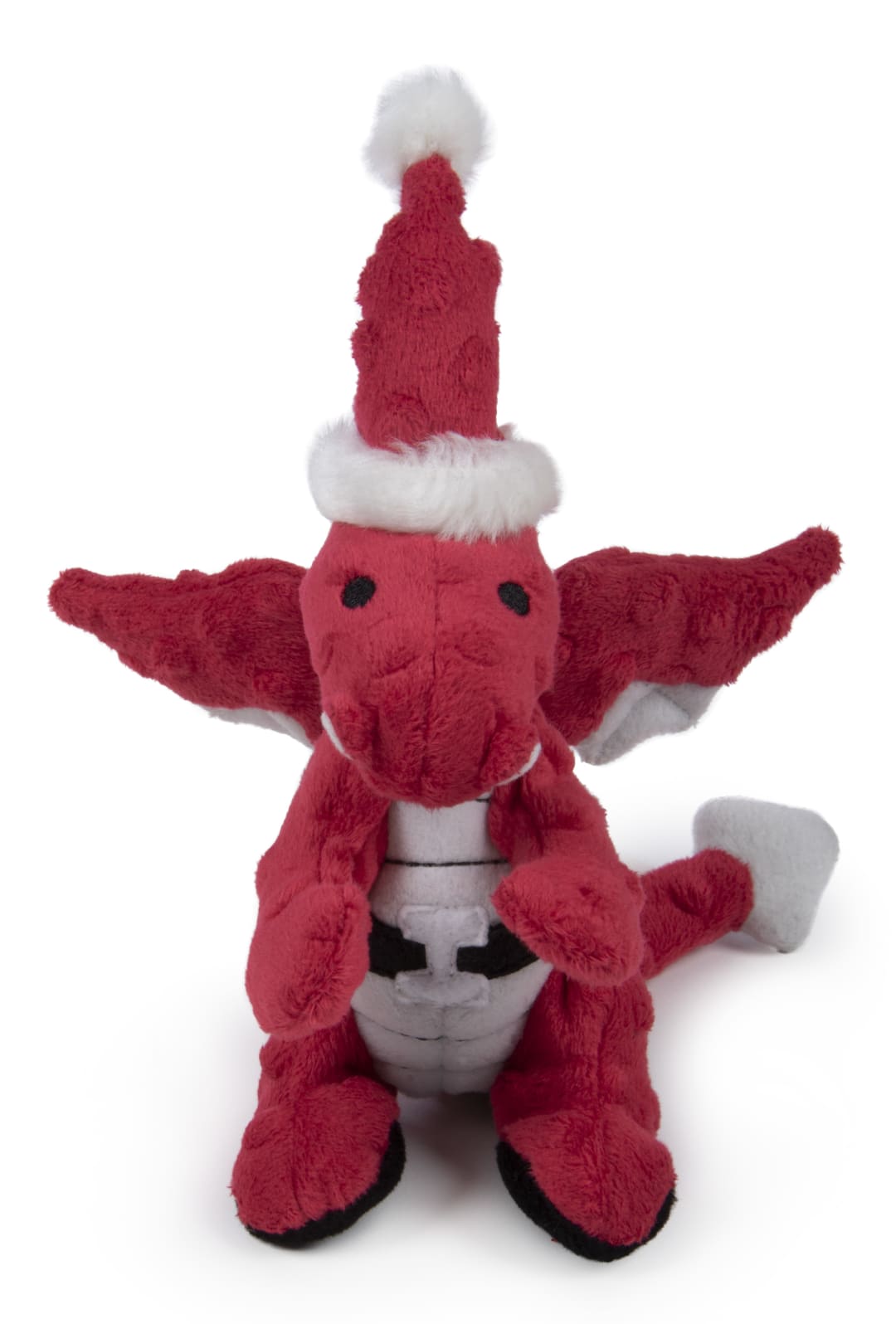 goDog® Holiday Dragons™ with Chew Guard Technology™ Plush Dog Toy Small, Red