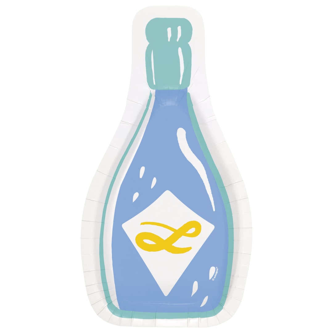 Dolce Vita Bottle-Shaped 4.25" x 10.25" Plates, 8ct
