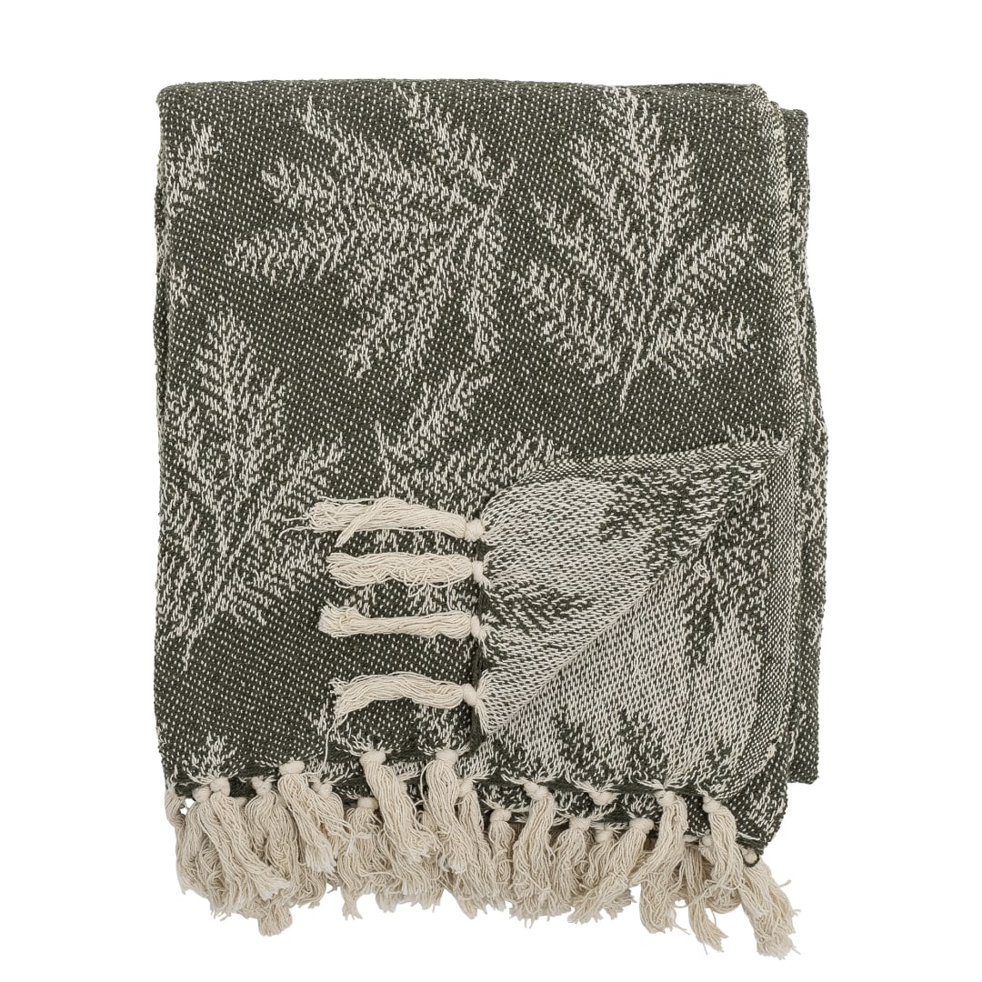 82066008 - Gabriela Throw, Green, Recycled Cotton STOCK: 100