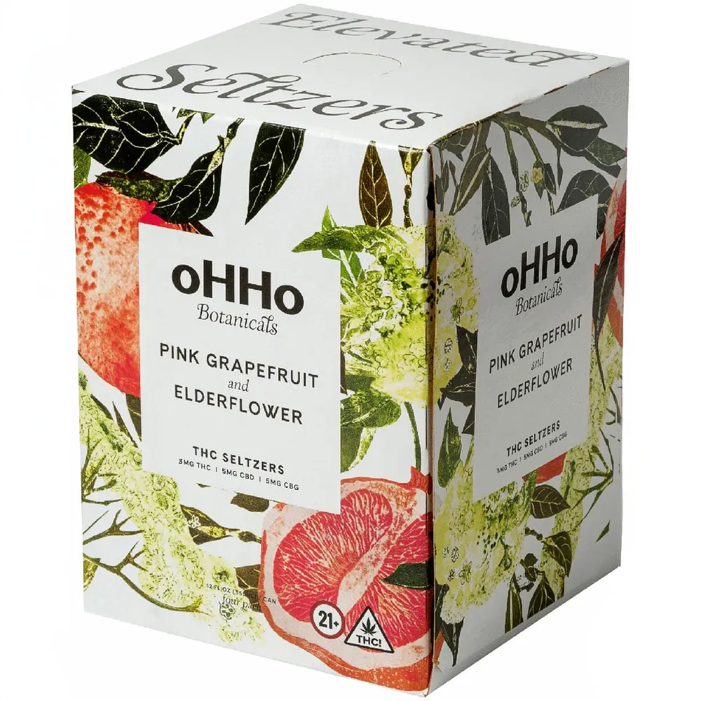 Ohho Pink Grapefruit Elder Thc 3MG Can 6/4 12