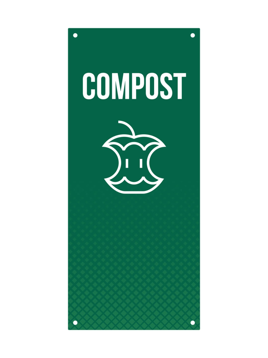  FUSION - Sign - Door - Compost - Green