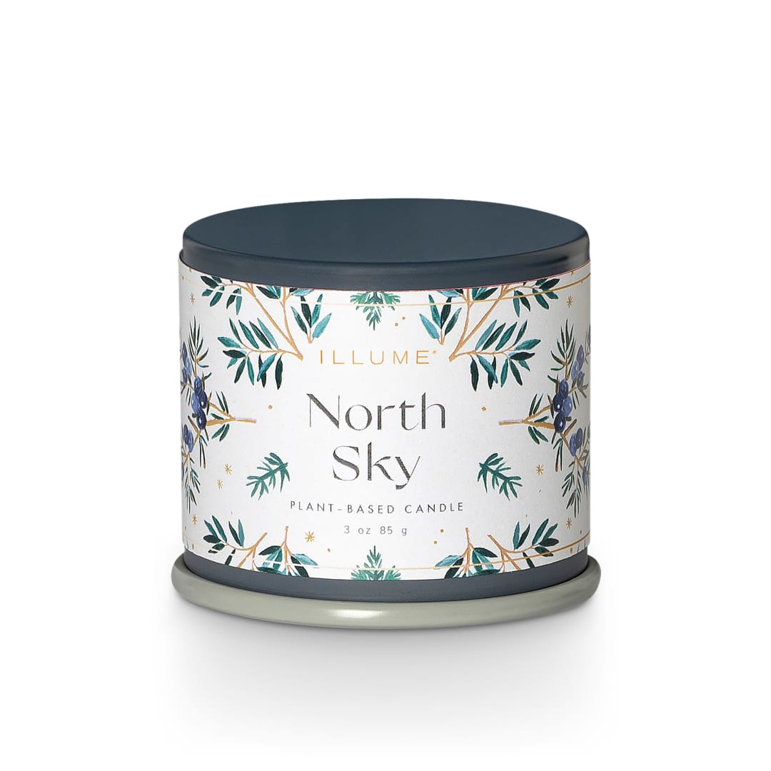 4536408300 - North Sky Demi Vanity Tin Candle, Blue, STOCK: 44