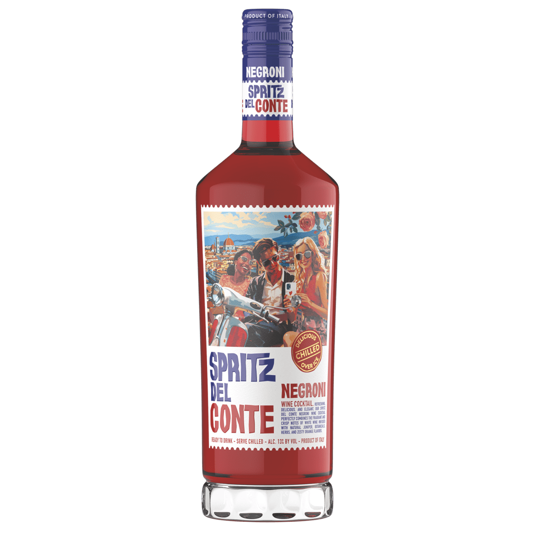 Spritz Del Conte Negroni Ready to Serve Italian Spritz Cocktail 750 ml
