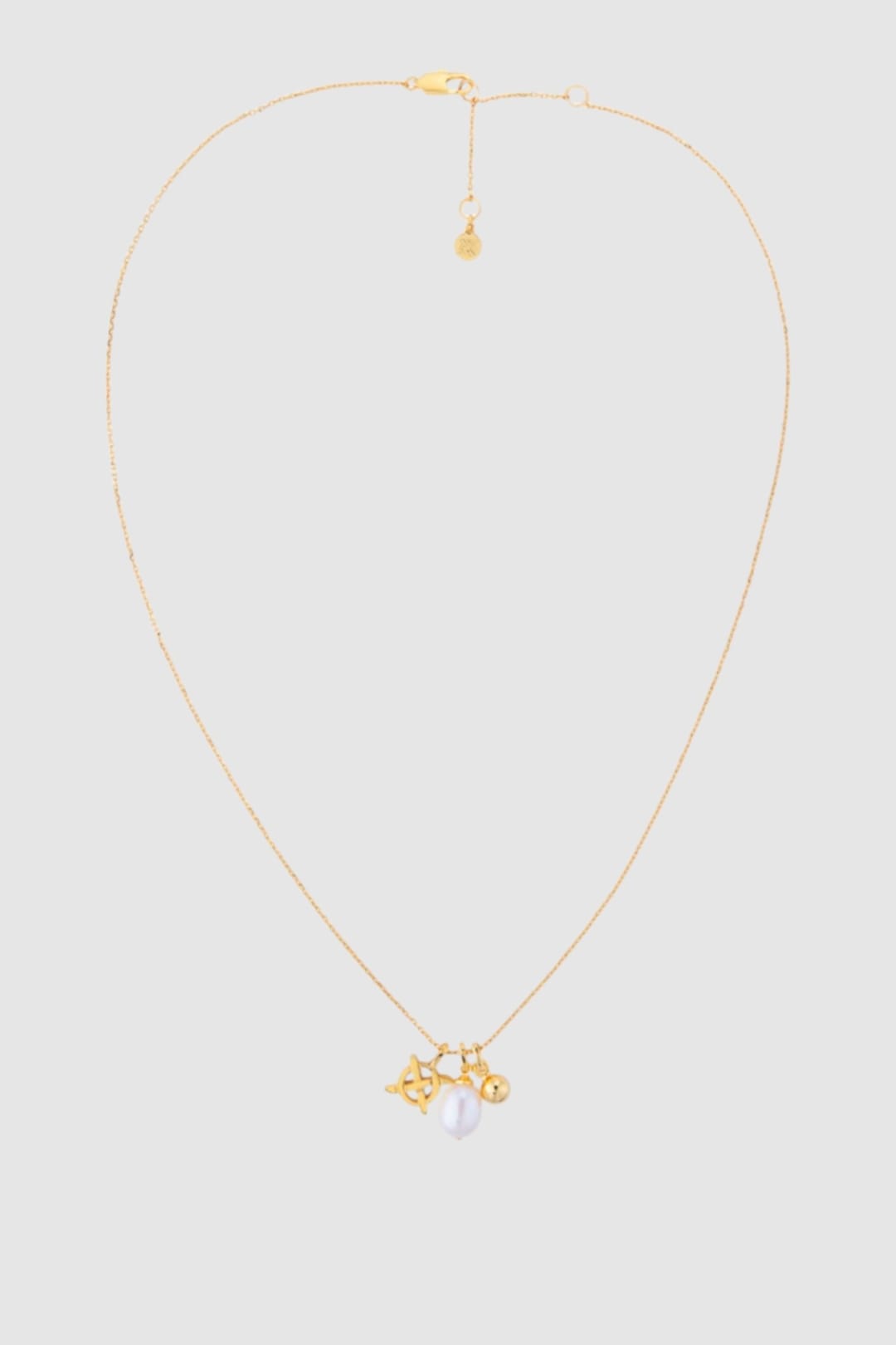 Leah Charm &amp; Pearl Necklace