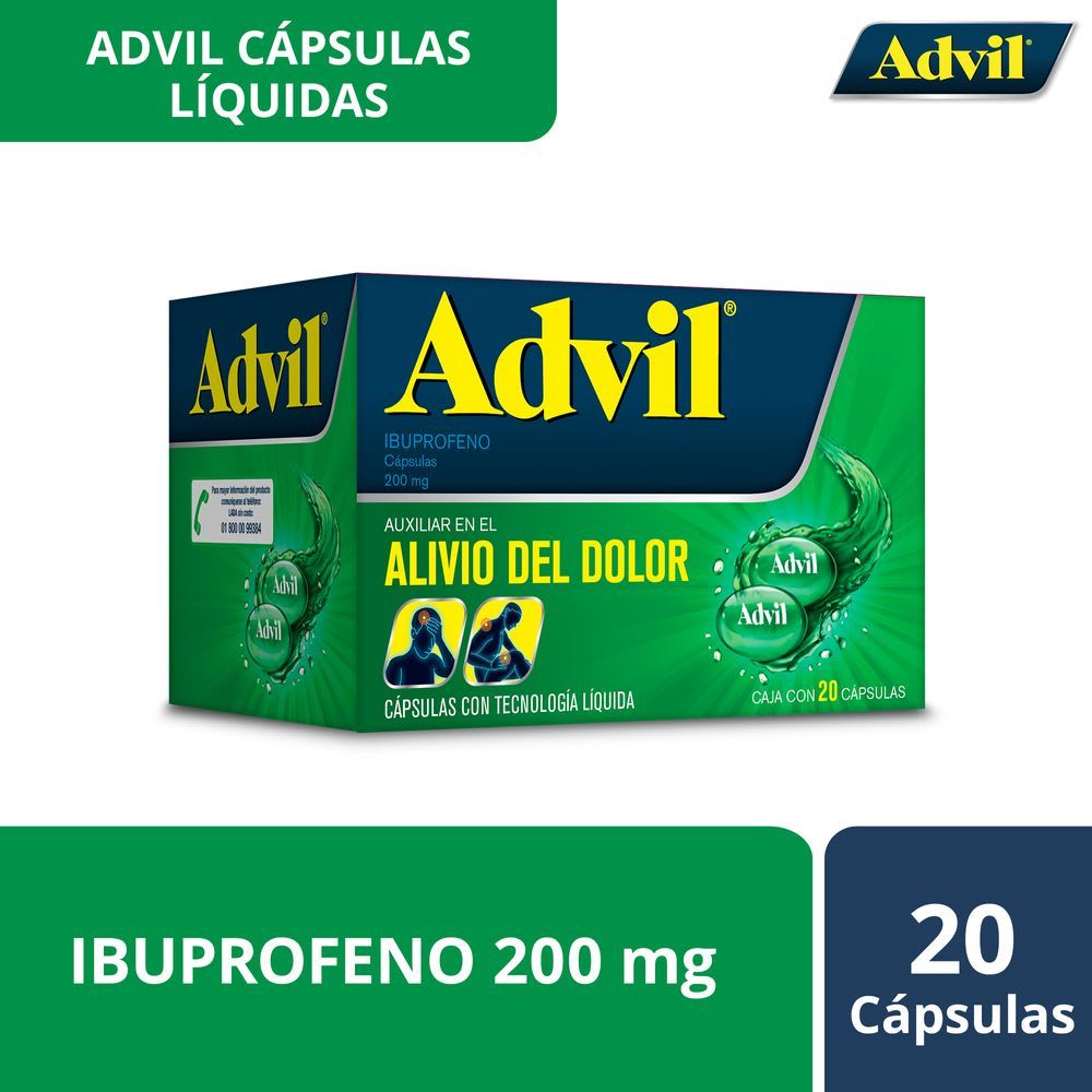 Advil Analgésico Fastgel 200mg 20 caps