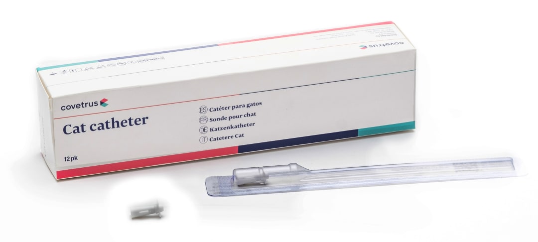 Urinary Cat Catheter, White, 4FG, 1.33 x 130mm