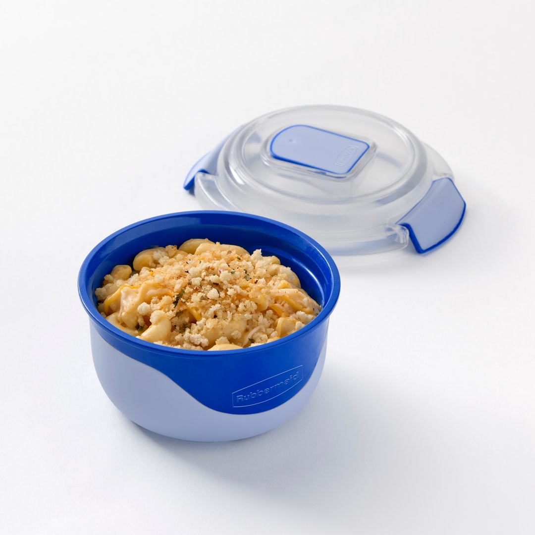 Rubbermaid Pack & Go 360 mL Round Microwaveable Container, 100% Leakproof Meal Prep Container, Dishwasher-Safe and Microwave-Safe