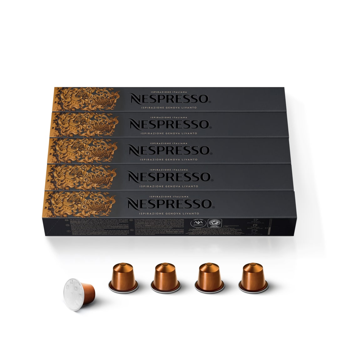 Nespresso Capsules Original, Livanto, Medium Roast Espresso Coffee, 50-Count Espresso Pods