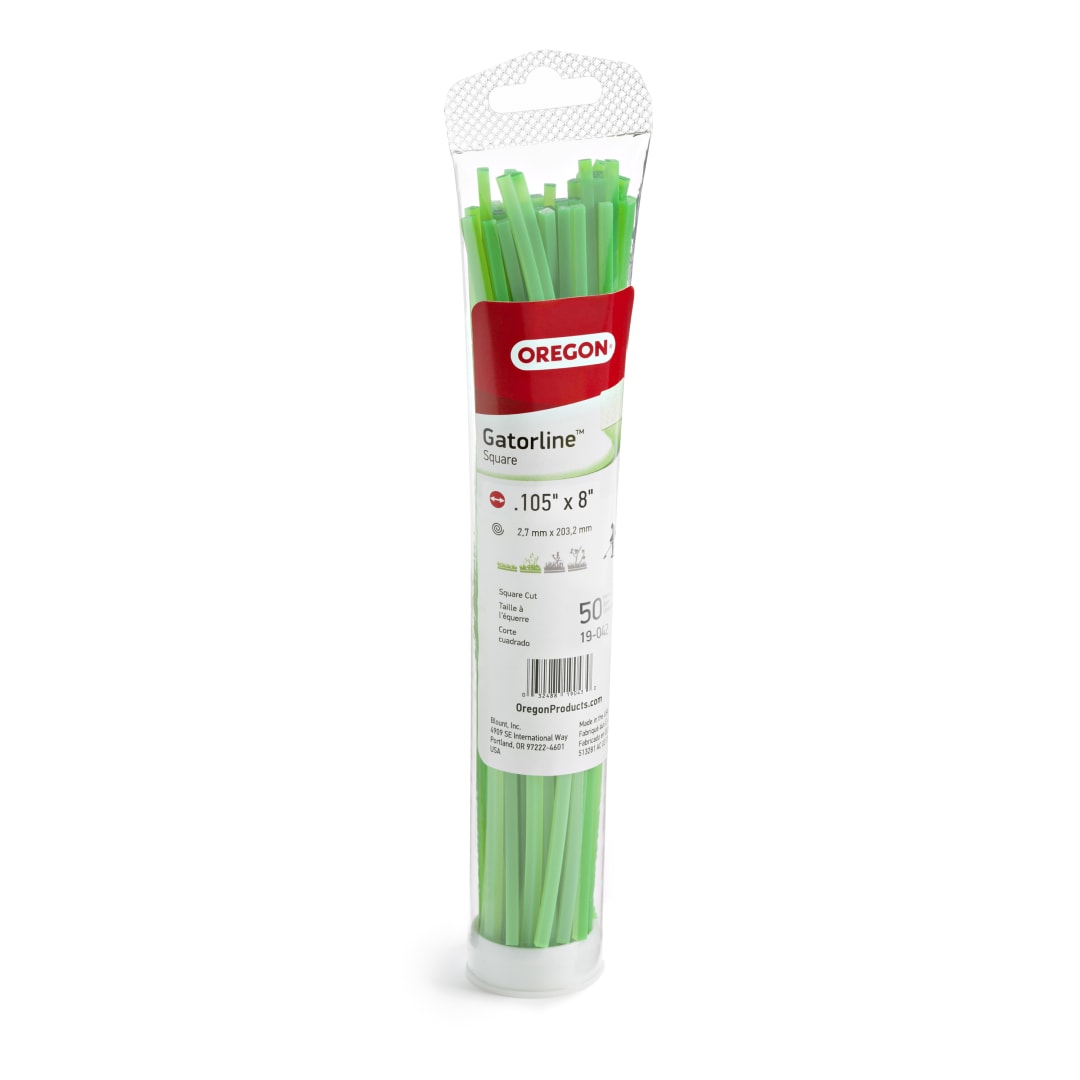 Oregon Precut Square Gatorline Trimmer Line, 0.105 in. by 8 in. Length, 50 Pcs