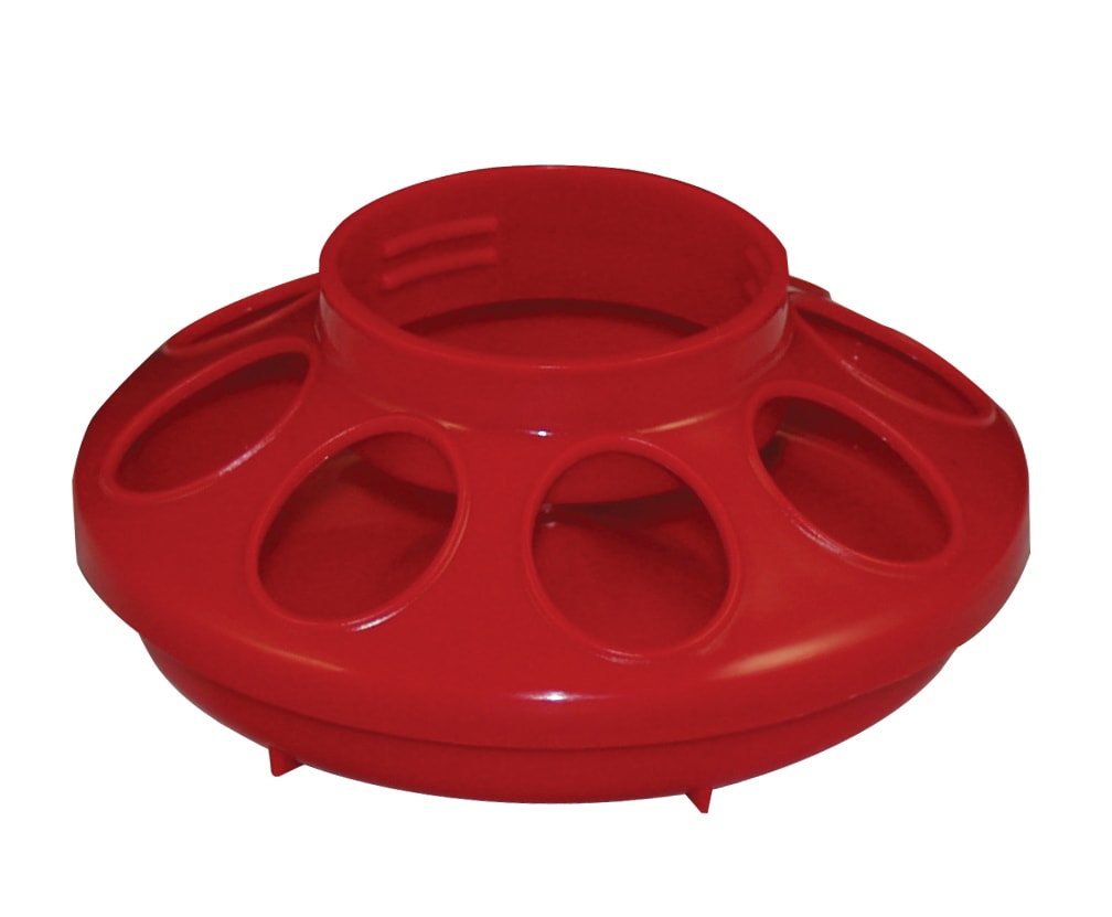Manna Pro Harris Farms Screw-on Red Feeder Base, 1 Quart