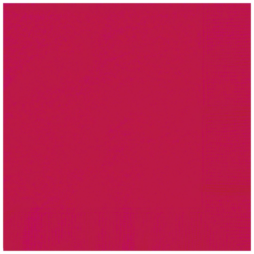 Ruby Red Solid Beverage Napkins, 20ct
