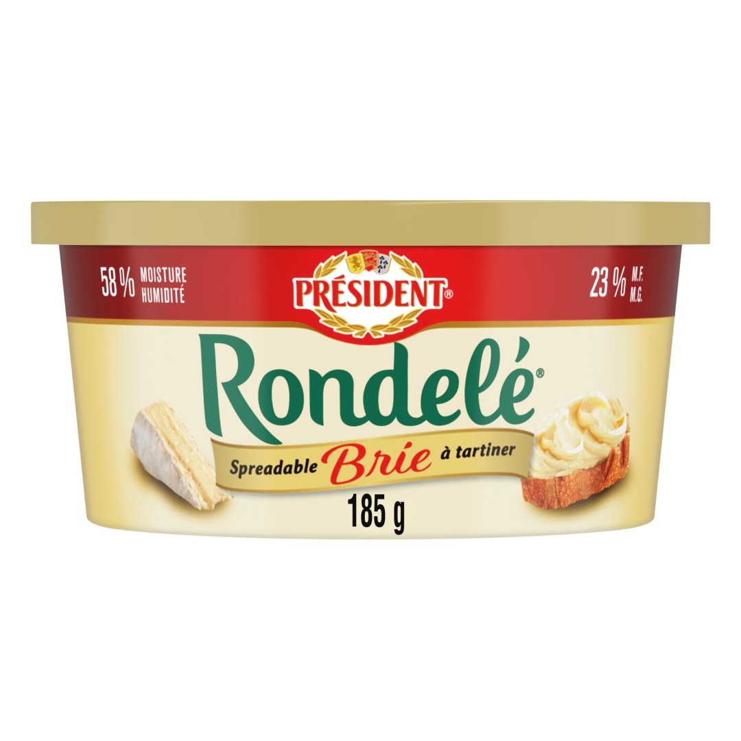 Président Rondelé Spreadable Brie Cheese, 185g