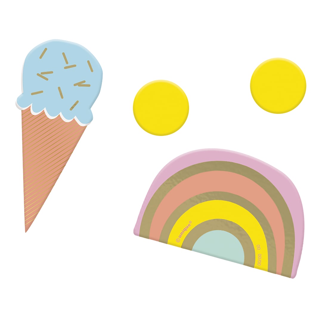 Pastel Ice Cream Large Table Scatter and Confetti, 36pc