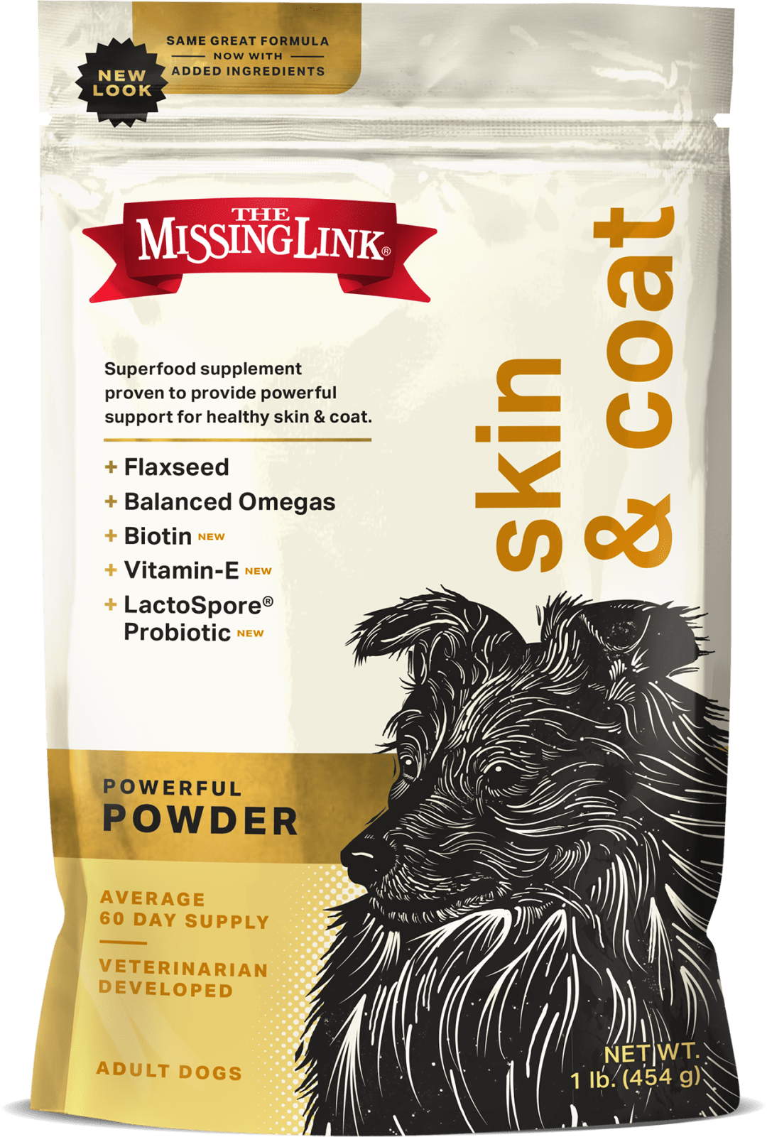 Superfood Powders Skin &amp; Coat Supplement for Dogs 1 lb Bag