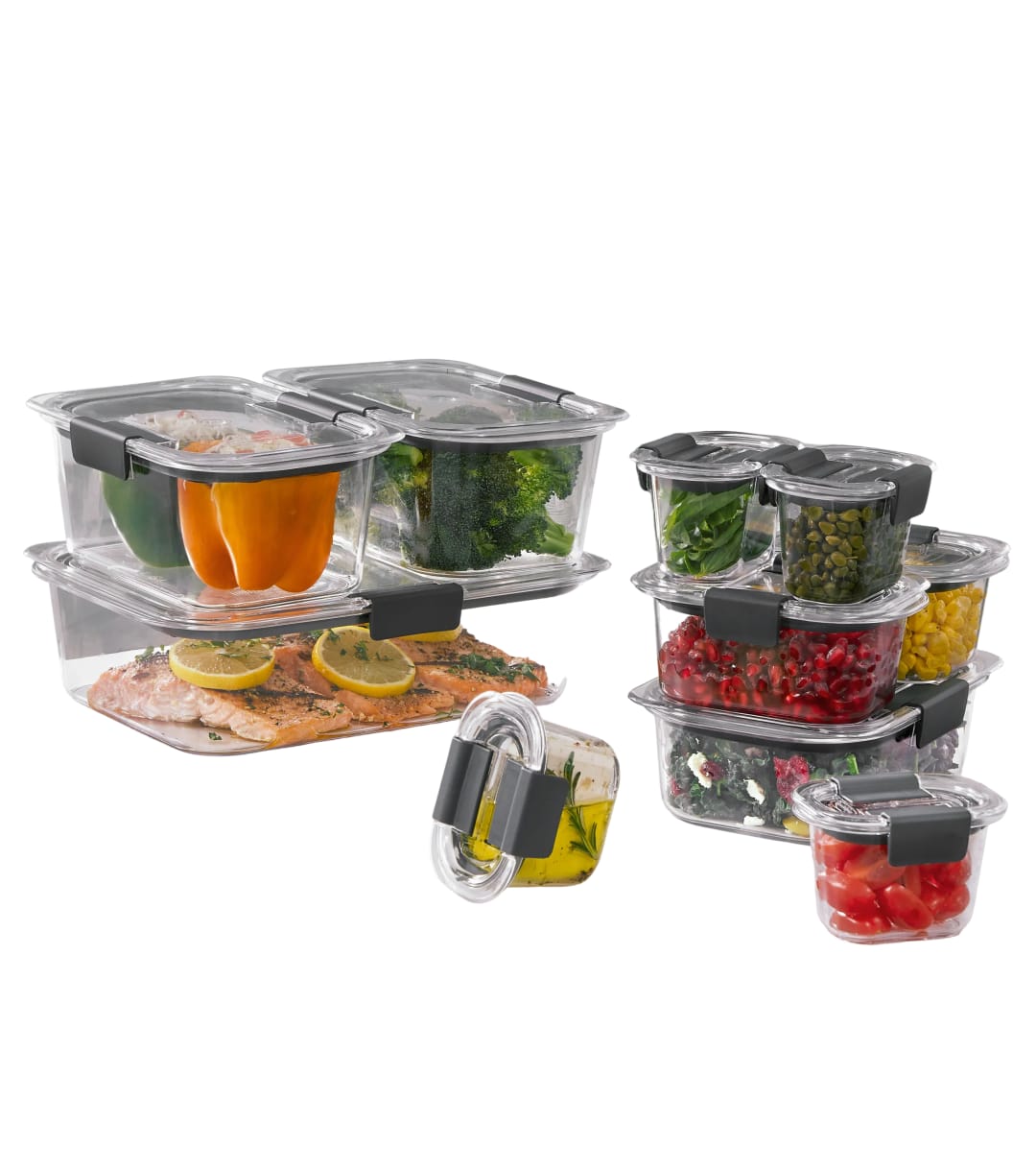 Rubbermaid Brilliance 20-Piece Food Storage Container Set