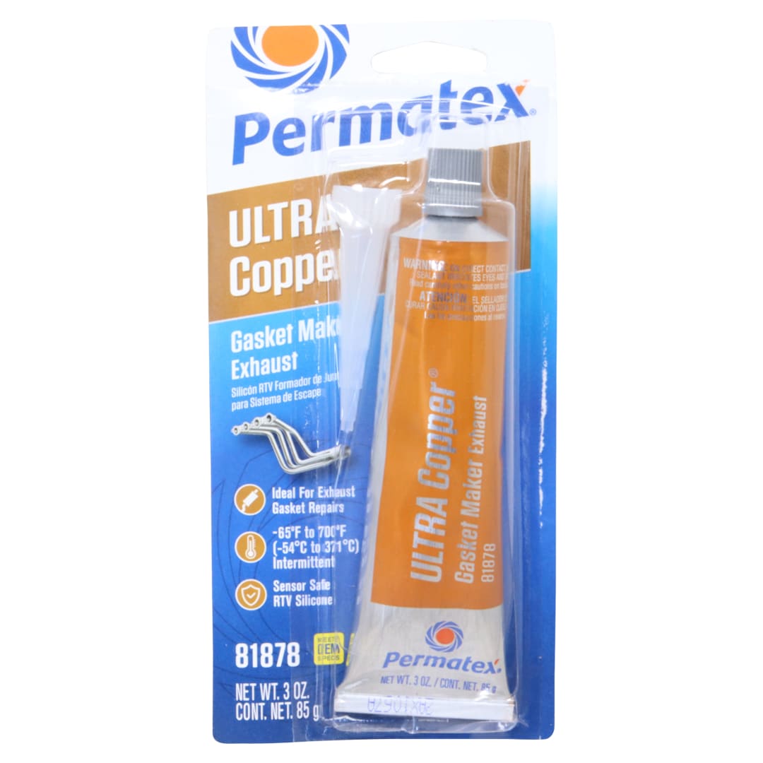 Permatex Ultra Copper Max Temp Gasket Maker 3 oz Tube