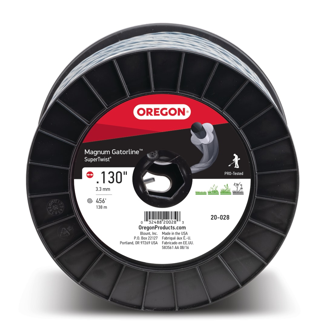 Oregon Magnum Gatorline Supertwist Trimmer Line, .130 Inch by 456 Foot